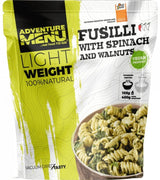 Adventure Menu - Fusilli med spinat og valnød