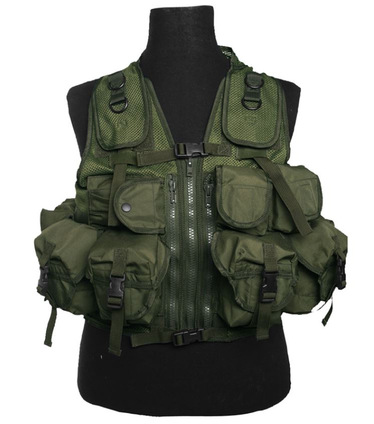 Kampvest Mesh - Oliven