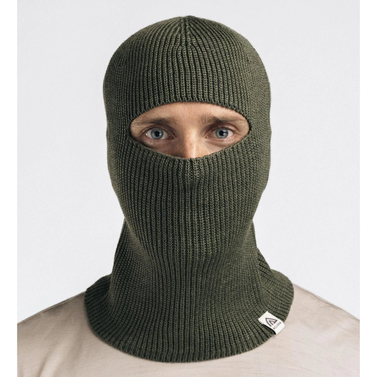 Aclima - Flat Knit Balaclava Hat // Olivengrøn fra Aclima - billede nr. 5 hos GrejFreak.dk