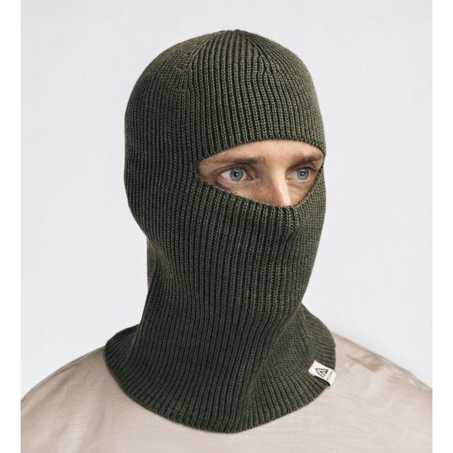 Aclima - Flat Knit Balaclava Hat // Olivengrøn fra Aclima - billede nr. 6 hos GrejFreak.dk