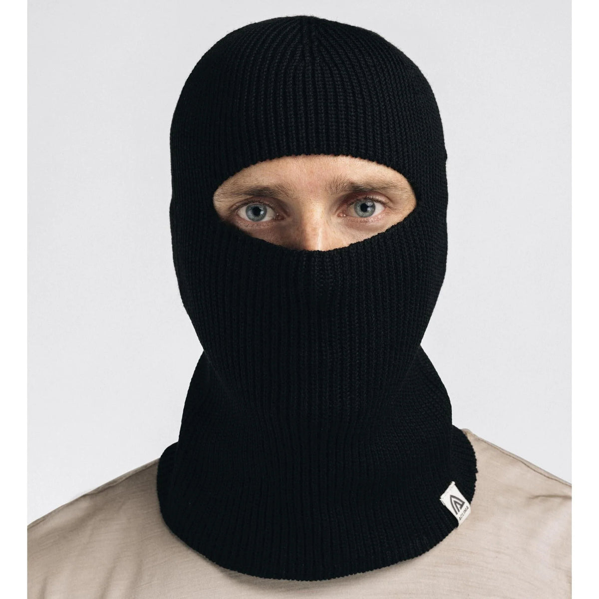 Aclima - Flat Knit Balaclava Hat // Sort fra Aclima - billede nr. 5 hos GrejFreak.dk