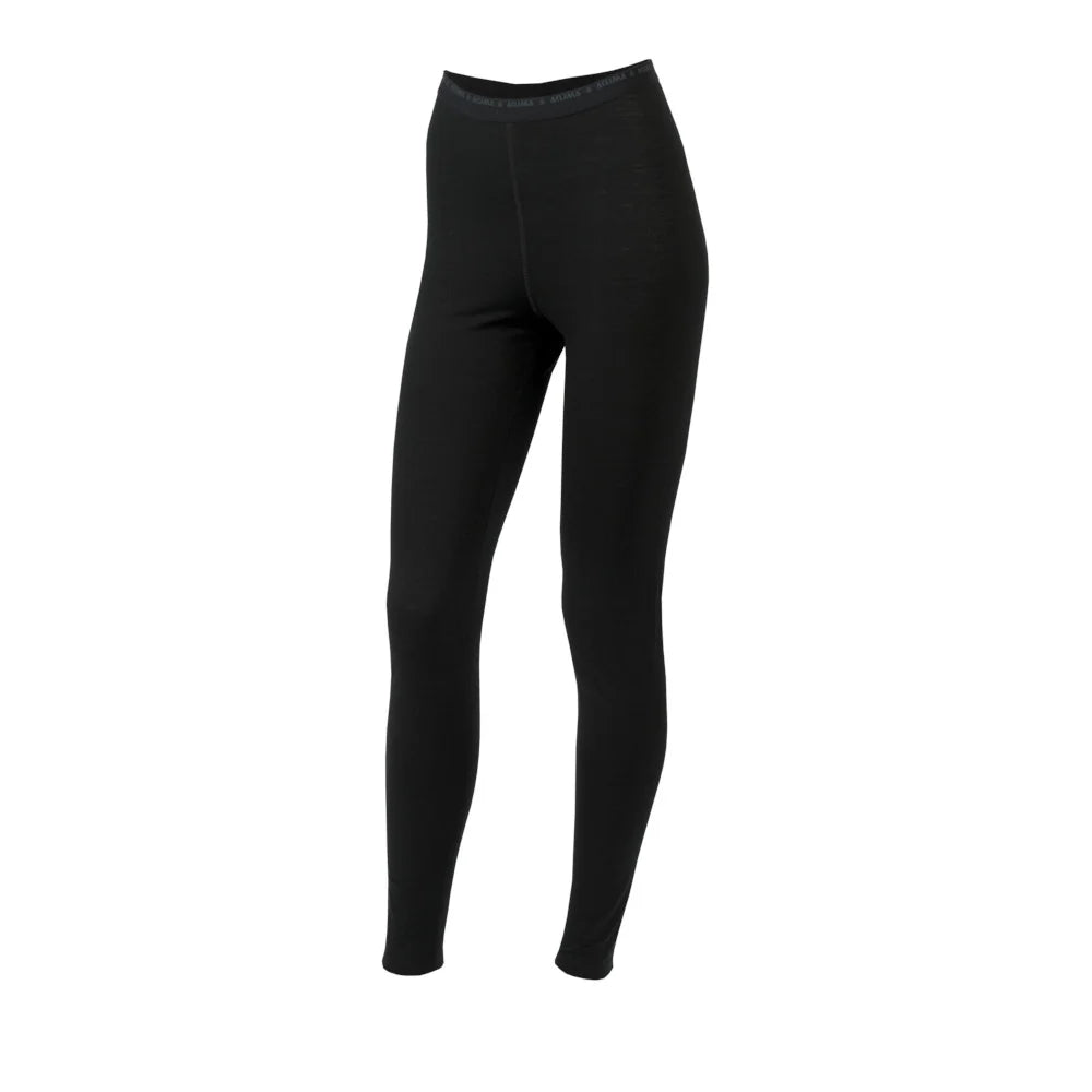 Aclima - LightWool 140 Lange Dame Underbukser // Sort fra Aclima - billede nr. 1 hos GrejFreak.dk