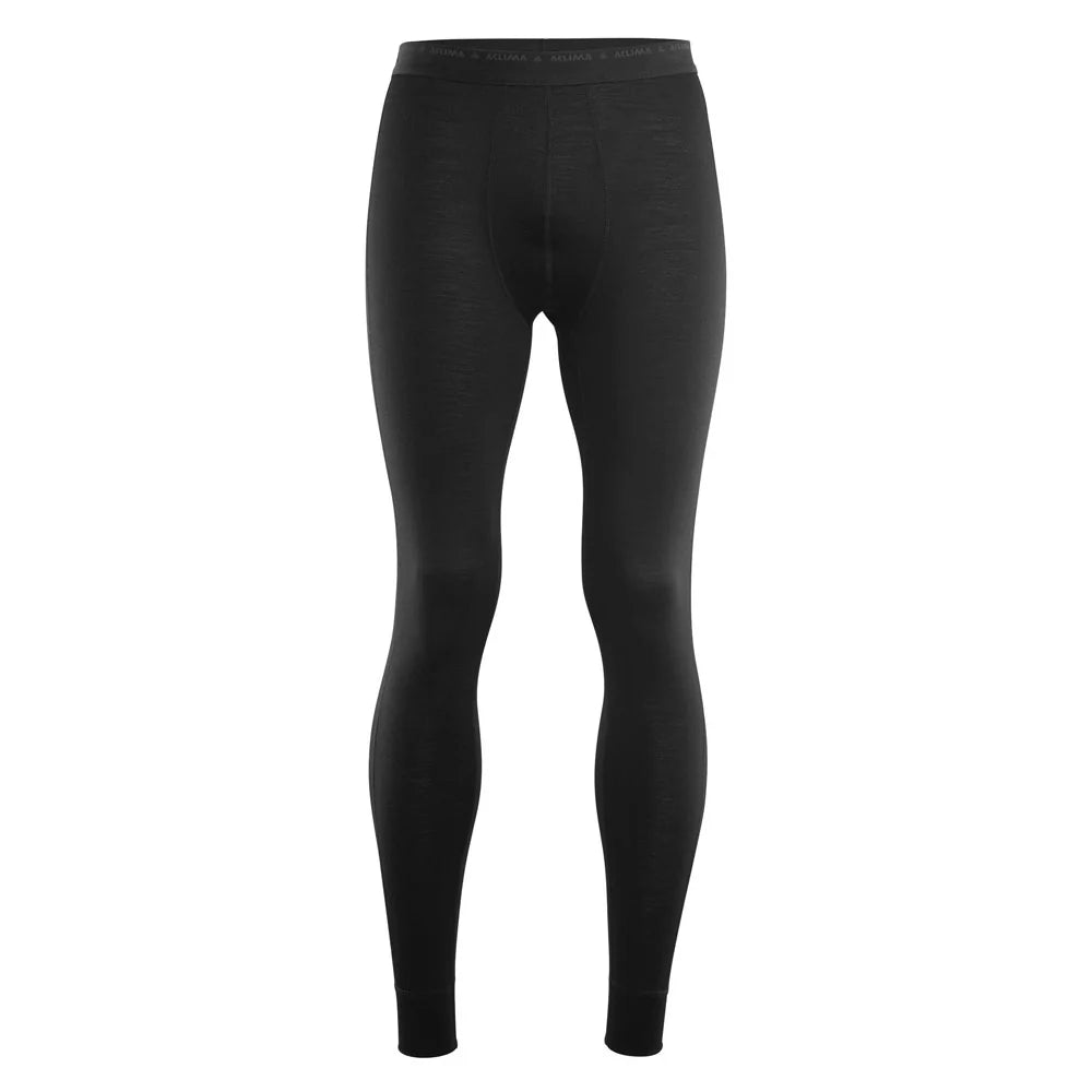 Aclima - LightWool 140g Herre Lange Underbukser // Sort fra Aclima - billede nr. 1 hos GrejFreak.dk
