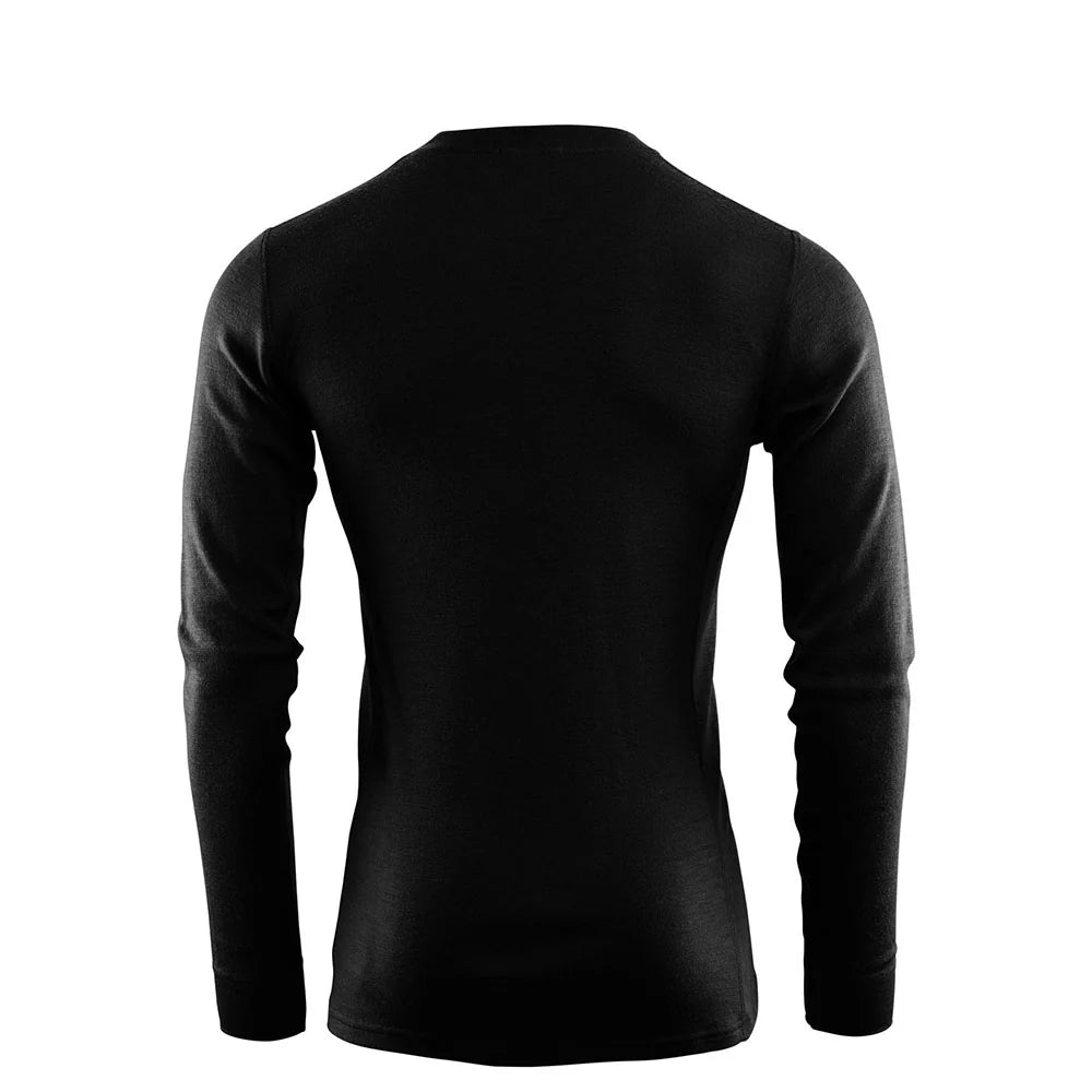 Aclima - WarmWool 200g Herre Crew Neck Uldtrøje // Sort fra Aclima - billede nr. 2 hos GrejFreak.dk