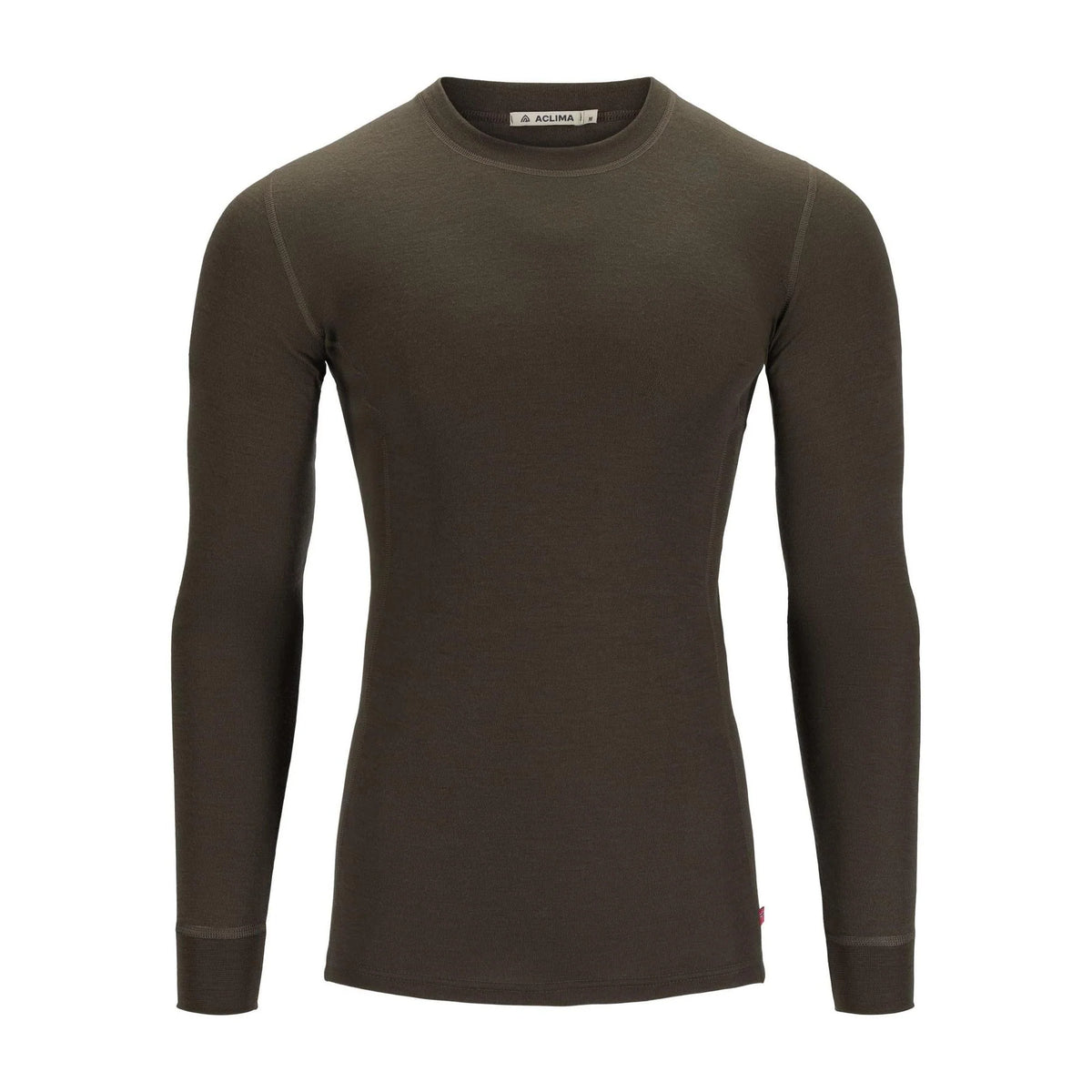 Aclima - WarmWool Crewneck Herre // Olivengrøn fra Aclima - billede nr. 1 hos GrejFreak.dk