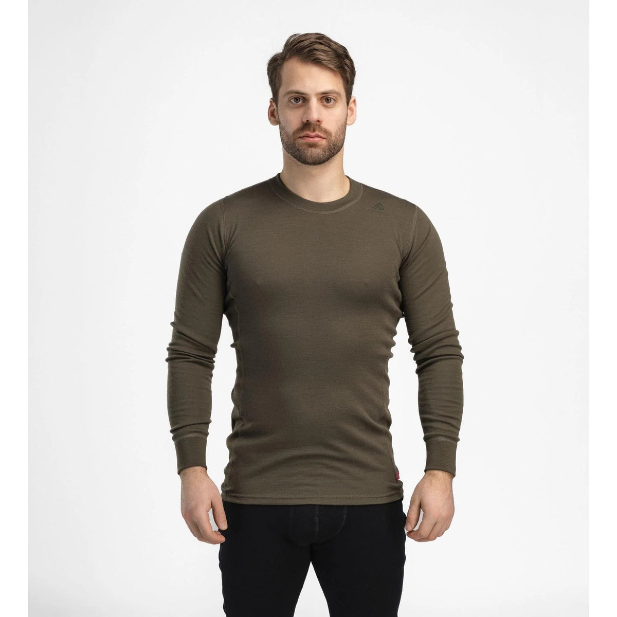 Aclima - WarmWool Crewneck Herre // Olivengrøn fra Aclima - billede nr. 5 hos GrejFreak.dk