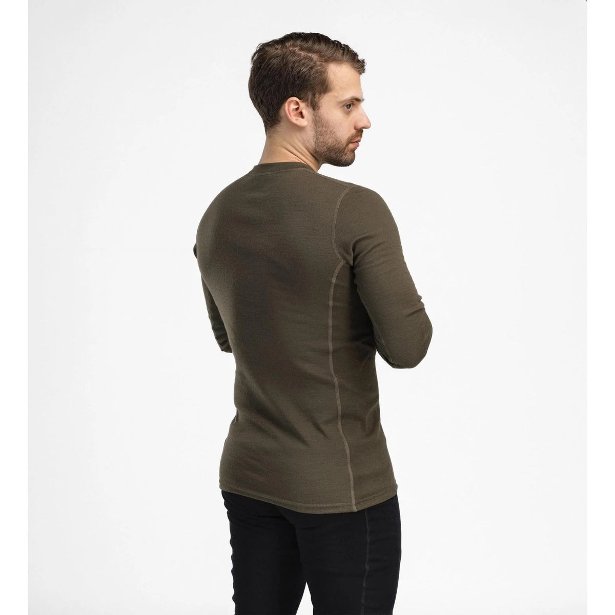 Aclima - WarmWool Crewneck Herre // Olivengrøn fra Aclima - billede nr. 6 hos GrejFreak.dk
