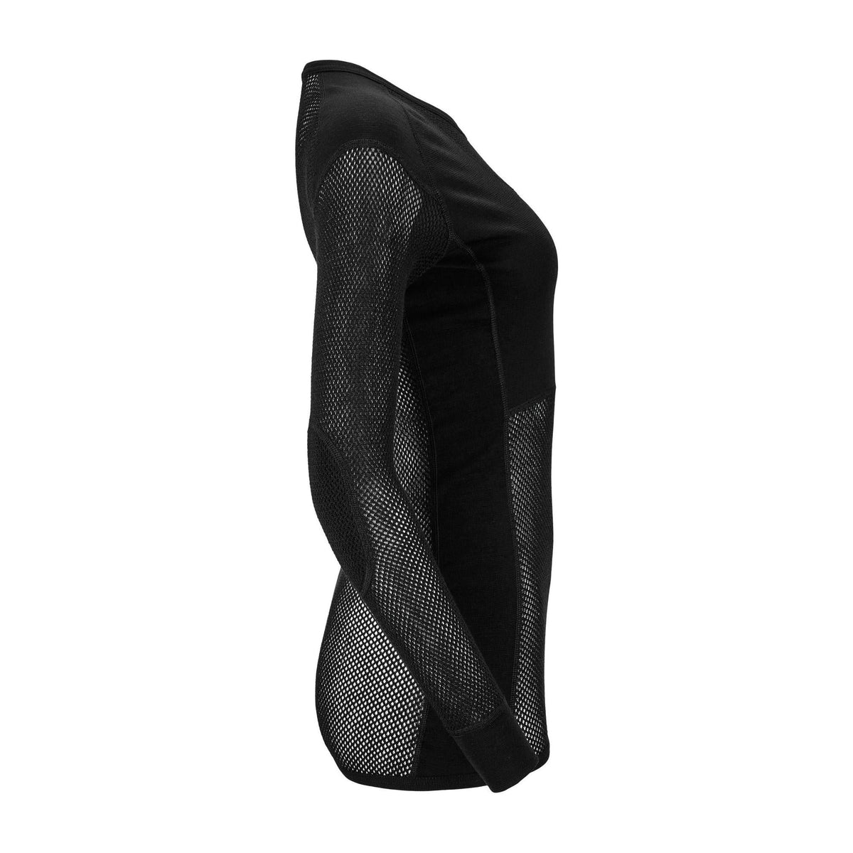 Aclima - WoolNet 120g Dame Crew Neck Uldtrøje // Sort fra Aclima - billede nr. 2 hos GrejFreak.dk