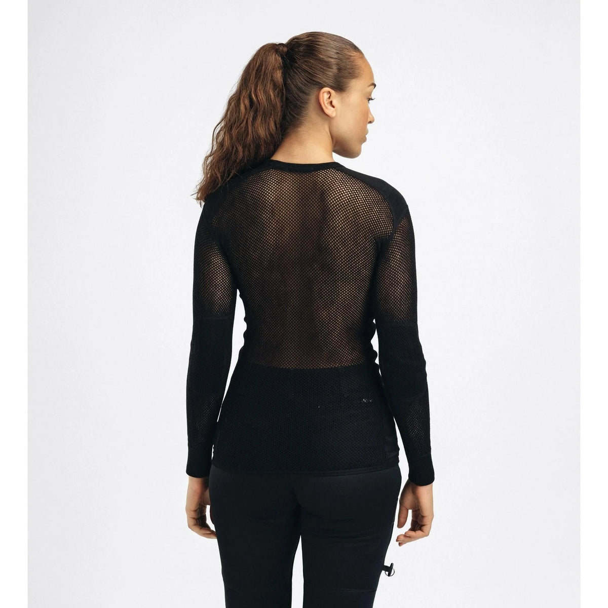 Aclima - WoolNet 120g Dame Crew Neck Uldtrøje // Sort fra Aclima - billede nr. 5 hos GrejFreak.dk