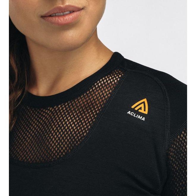 Aclima - WoolNet 120g Dame Crew Neck Uldtrøje // Sort fra Aclima - billede nr. 6 hos GrejFreak.dk