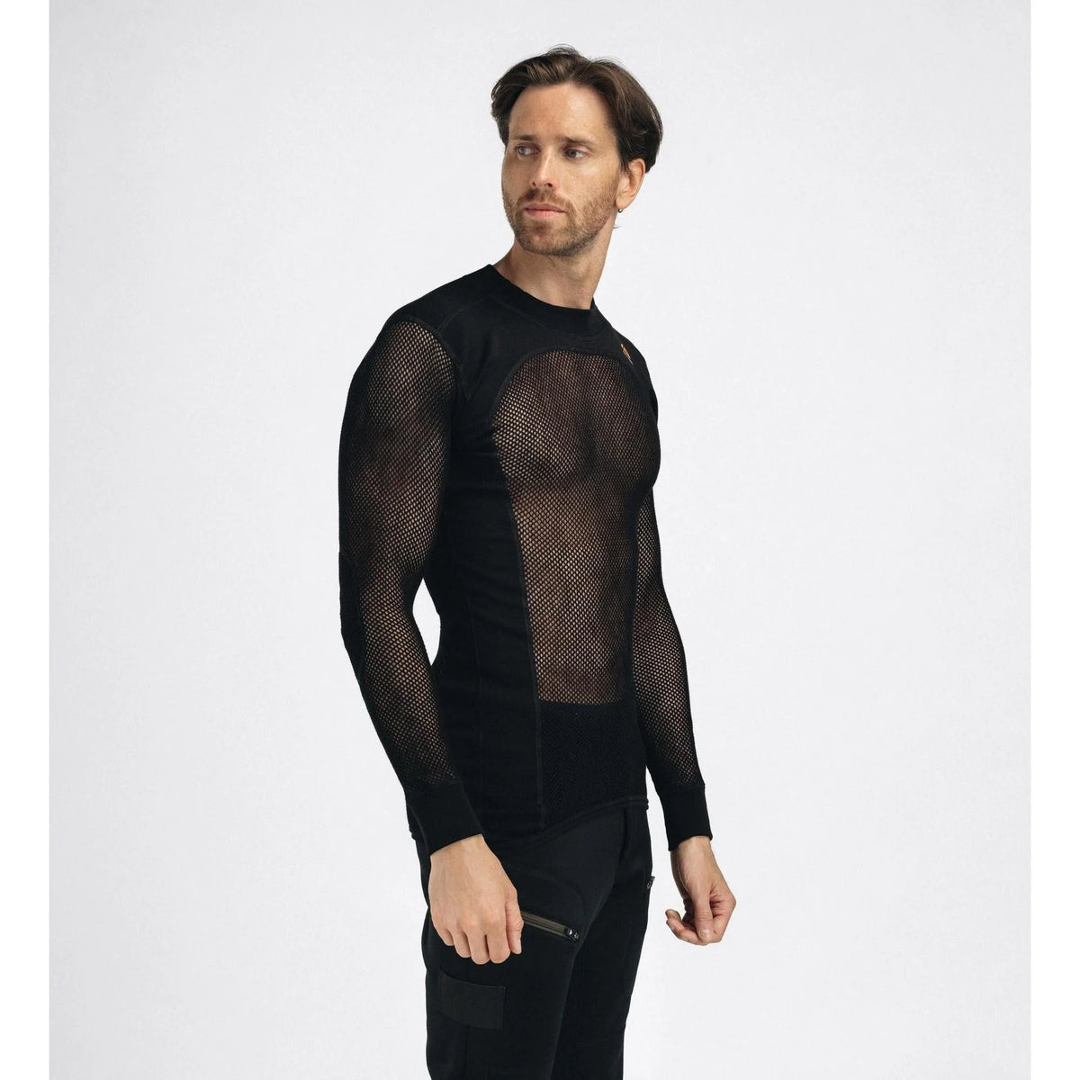 Aclima - Woolnet 120g Herre Crew Neck Uldtrøje // Sort fra Aclima - billede nr. 6 hos GrejFreak.dk