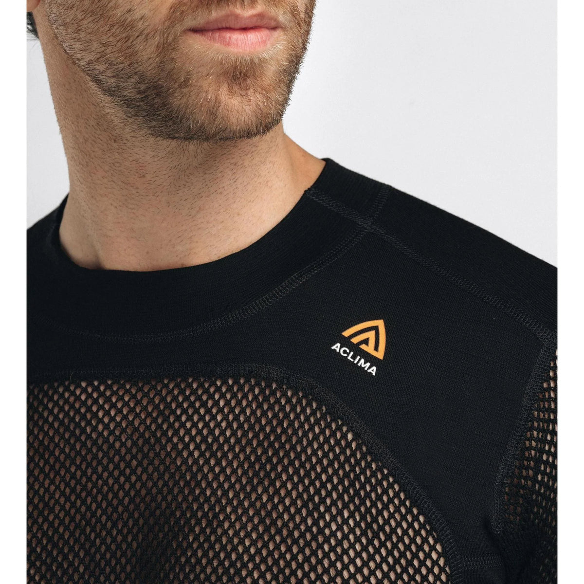 Aclima - Woolnet 120g Herre Crew Neck Uldtrøje // Sort fra Aclima - billede nr. 8 hos GrejFreak.dk