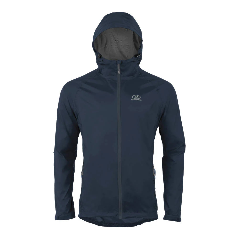 Highlander - Stow & Go Vandtæt Herre Regnjakke // Navy fra Highlander - billede nr. 1 hos GrejFreak.dk