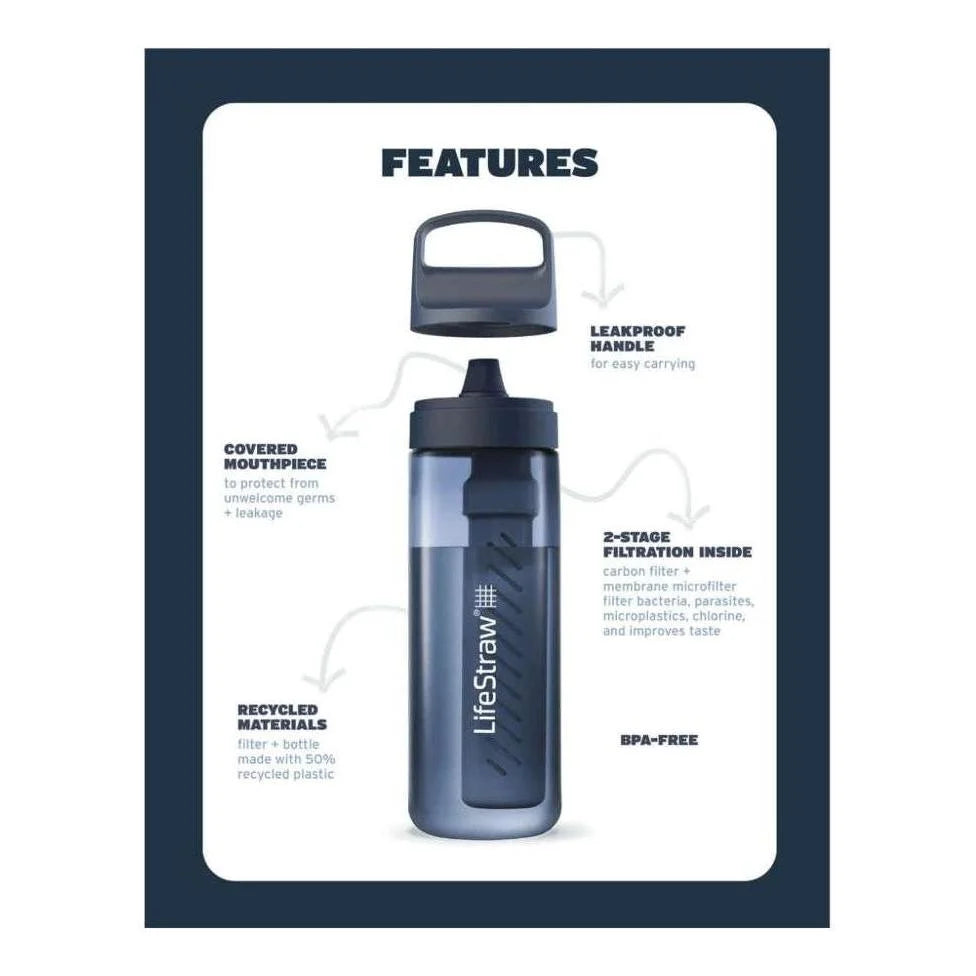 LifeStraw - Go 2.0 Filter Vandflaske 650ml // Hvid fra LifeStraw - billede nr. 5 hos GrejFreak.dk