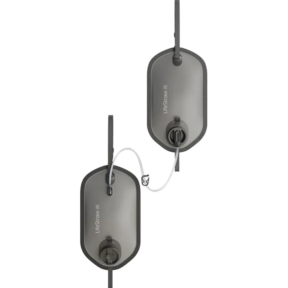 LifeStraw - Peak Series Gravity Vandfilter System 8L + 8L // Dark Mountain Gray fra LifeStraw - billede nr. 1 hos GrejFreak.dk