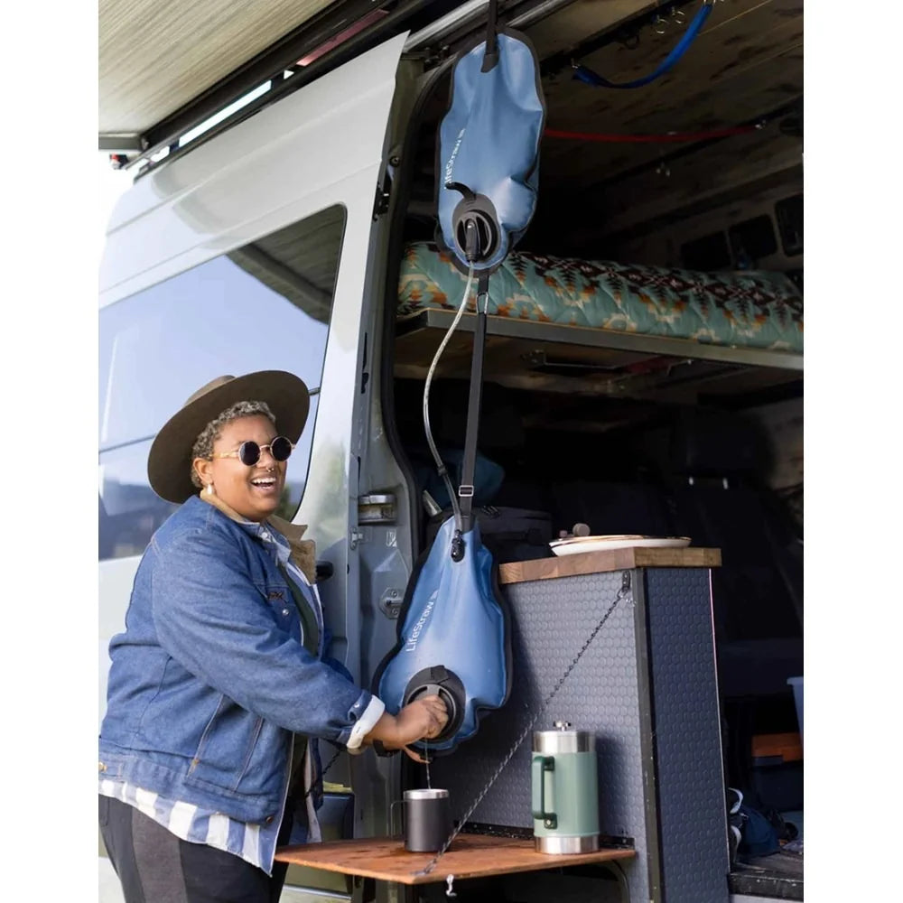LifeStraw - Peak Series Gravity Vandfilter System 8L + 8L // Dark Mountain Gray fra LifeStraw - billede nr. 4 hos GrejFreak.dk