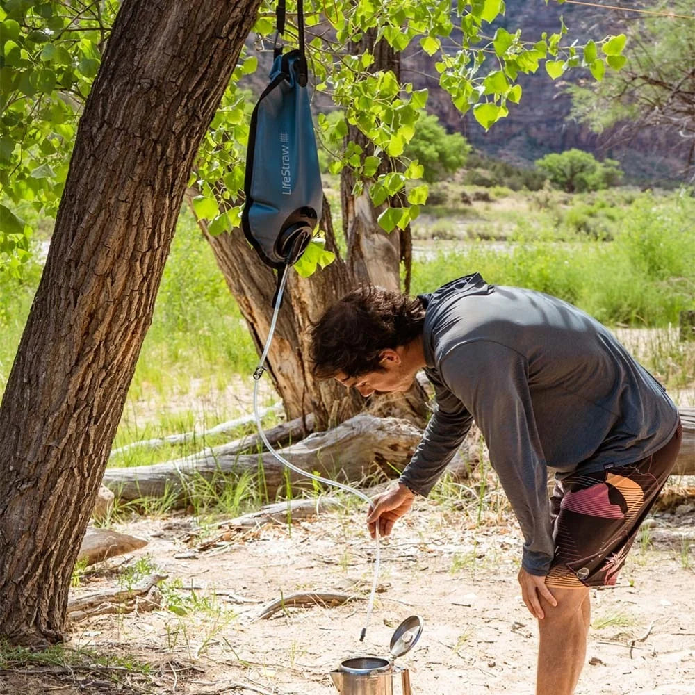 LifeStraw - Peak Series Gravity Vandfilter System 8L + 8L // Dark Mountain Gray fra LifeStraw - billede nr. 7 hos GrejFreak.dk