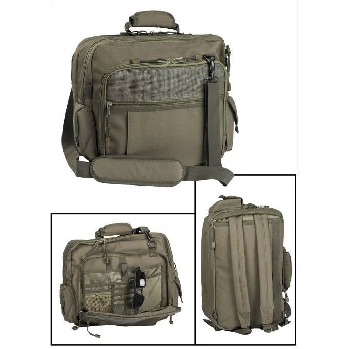 Mil-Tec - Aviator Dokumenttaske // Olivengrøn-1-XtraGrej