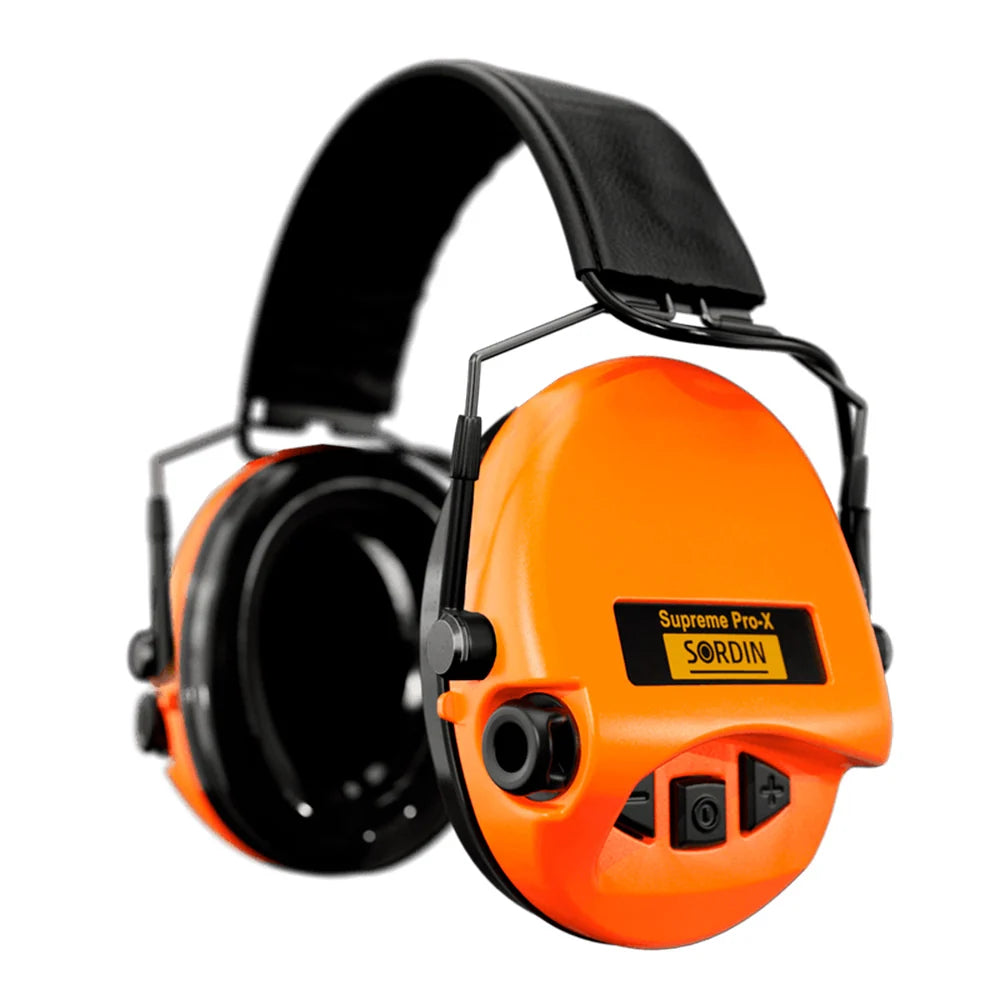 Sordin - Supreme Pro-X Slim Elektronisk Høreværn 82 dB Orange fra Sordin - billede nr. 1 hos GrejFreak.dk