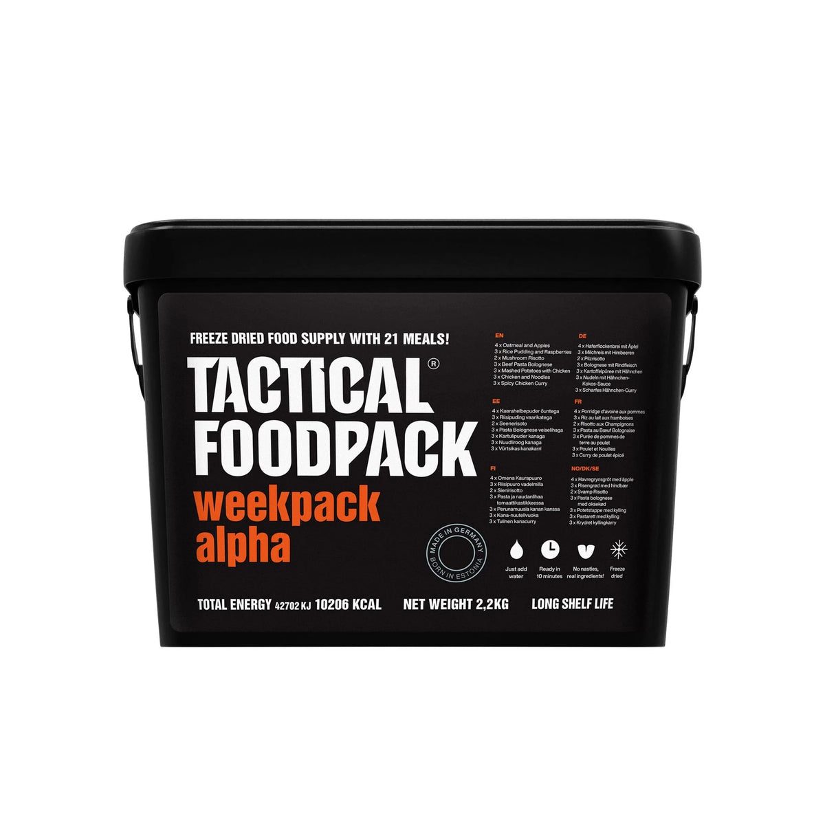 Tactical Foodpack - Weekpack Alpha Feltration