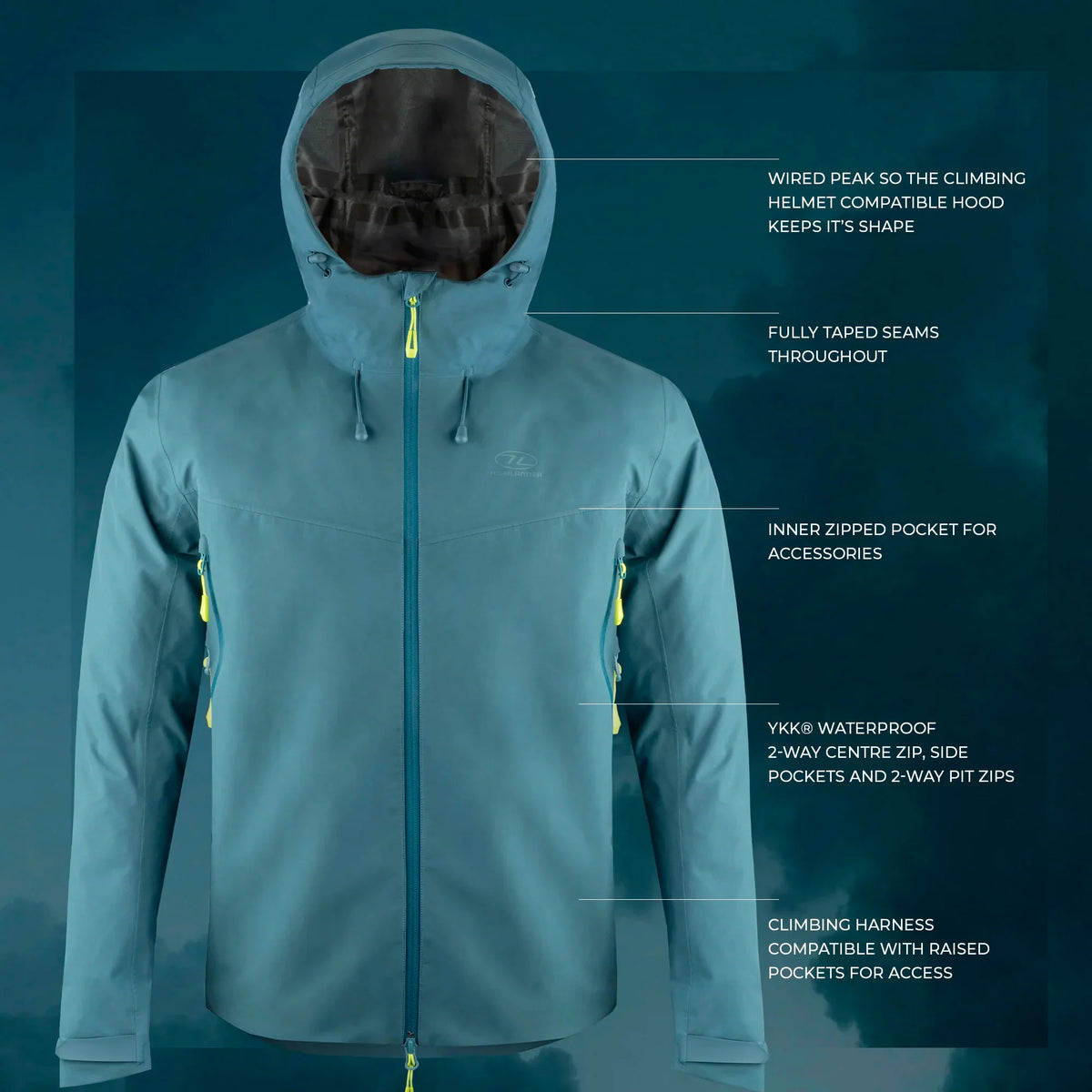 Highlander - Munro V2 Mountain Jakke // Sort fra Highlander - billede nr. 15 hos GrejFreak.dk