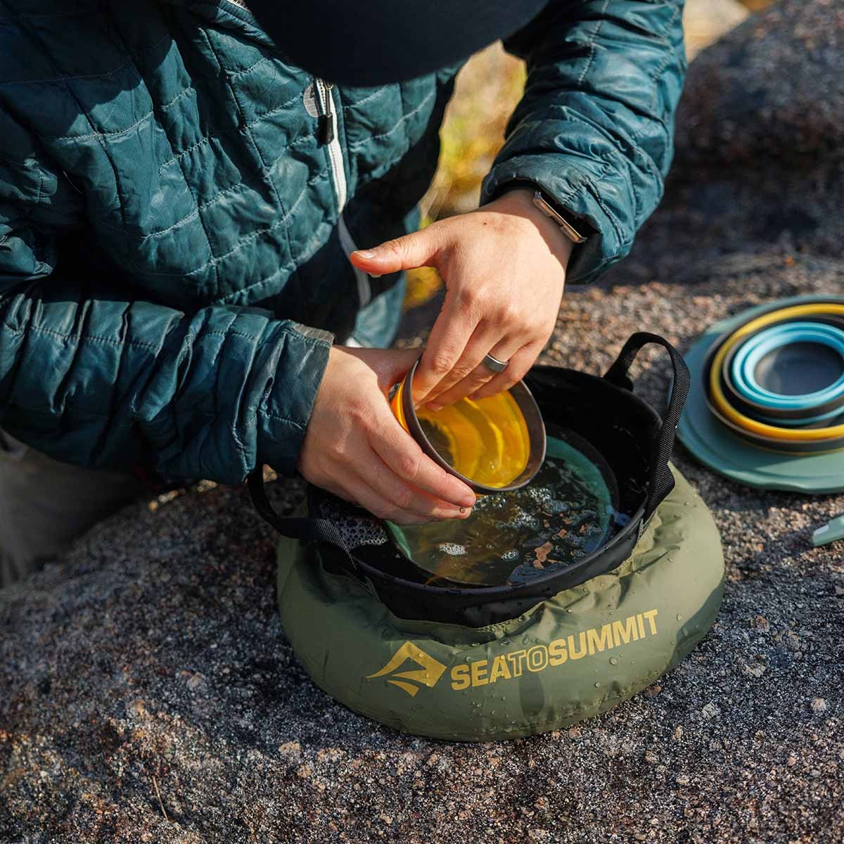 Sea to Summit - Vaskebajle 10L // Burnt Olive fra Sea to Summit - billede nr. 5 hos GrejFreak.dk