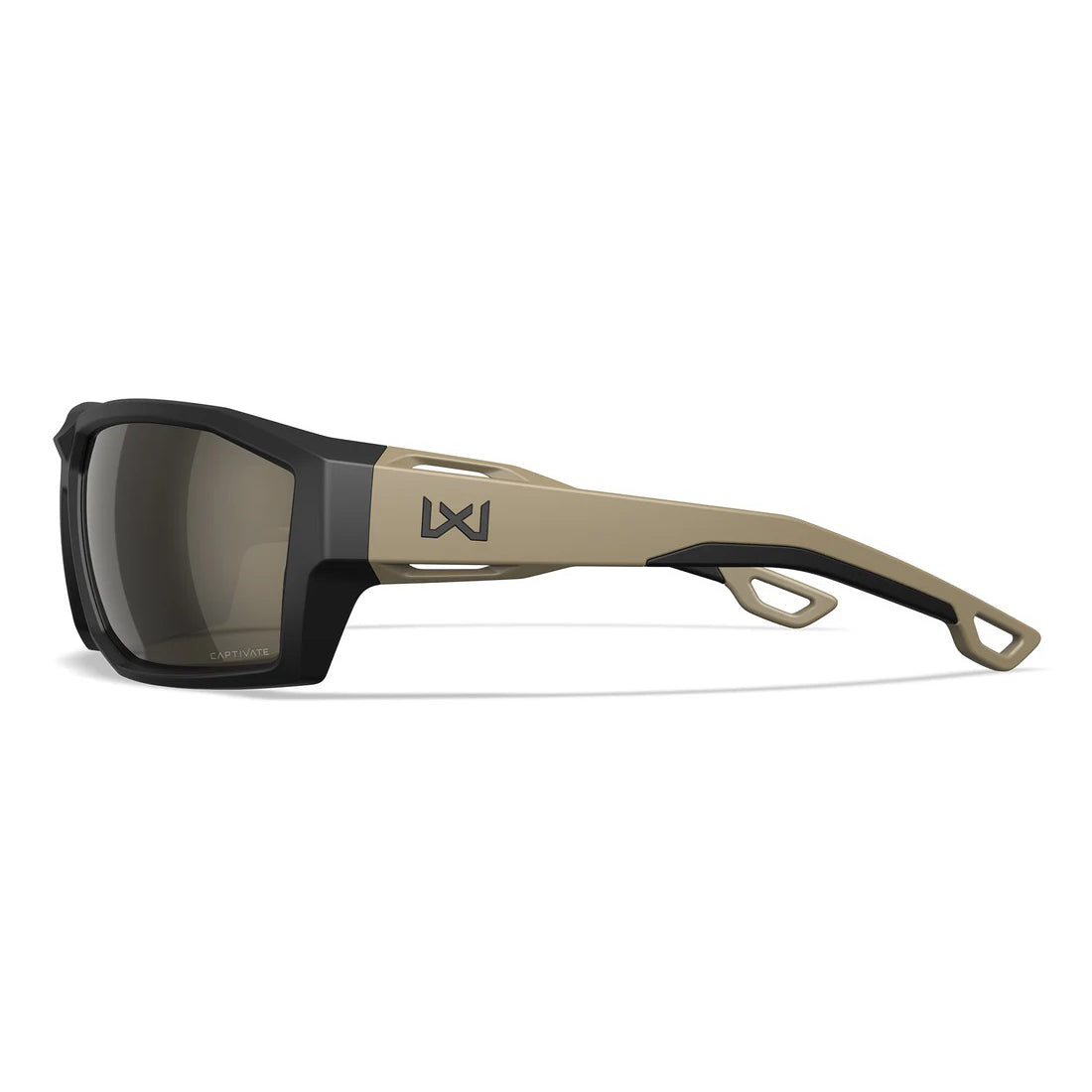 Wiley X - Alpine Captivate Ballistiske Solbriller // Tan Stel - Pol Tungsten Mirror fra Wiley X - billede nr. 3 hos GrejFreak.dk