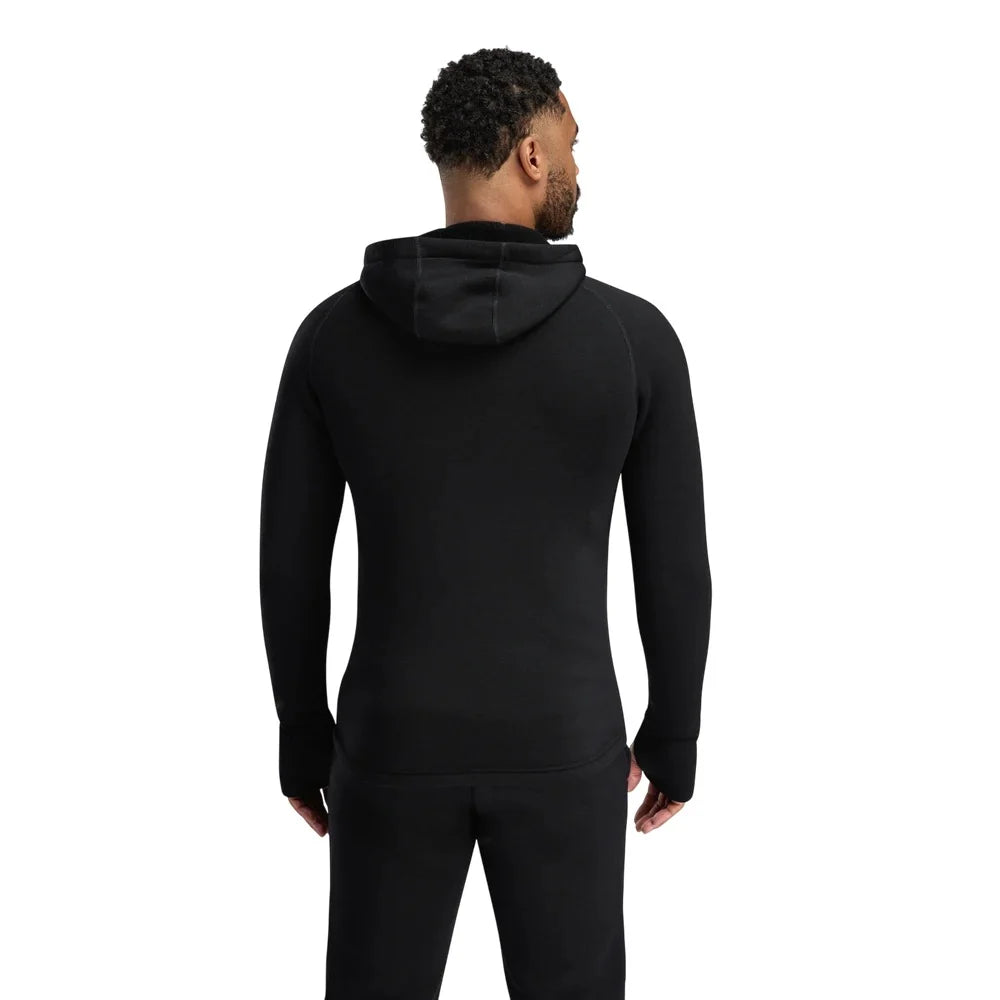 Aclima - FleeceWool Hooded Herre Jakke // Jet Black fra Aclima - billede nr. 2 hos GrejFreak.dk