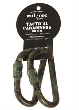 Karabinhager i woodland camo 2 stk - Mil-tec