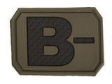 Mil-Tec Blodtype B- VelcroPatch