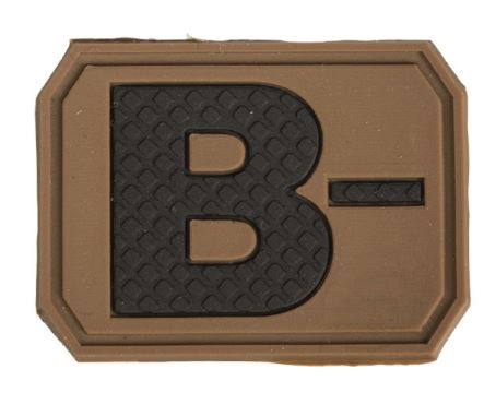 Mil-Tec Blodtype B- VelcroPatch