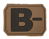 Mil-Tec Blodtype B- VelcroPatch