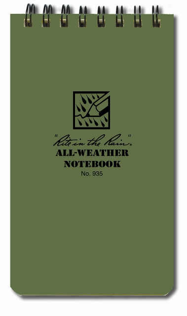 Rite In The Rain - Tactical Notebook - Brystlomme - Grøn