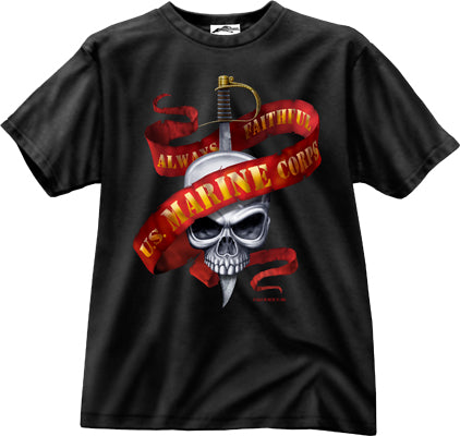 T-shirt Marines 5-Color Skull