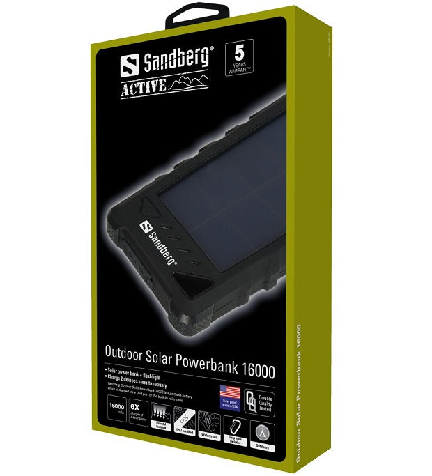 Sandberg Outdoor Solar Powerbank 16000 mAh