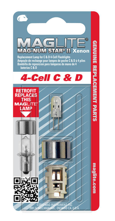 Maglite Upgrade kit Xenon pære - 4-Cell