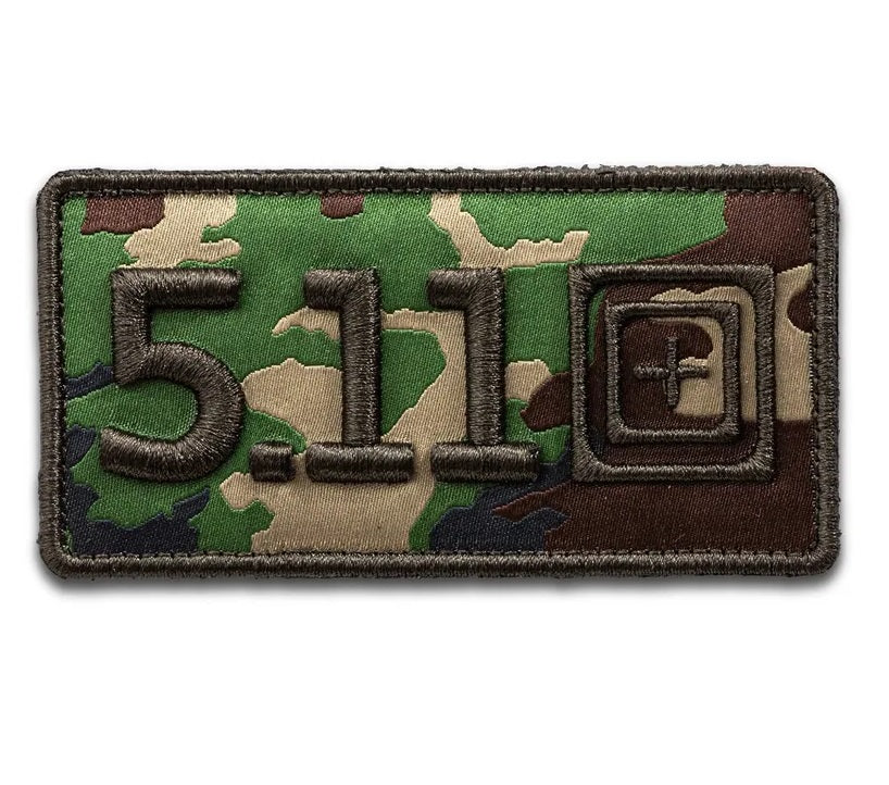 5.11 Woodland Camo Velcro Patch