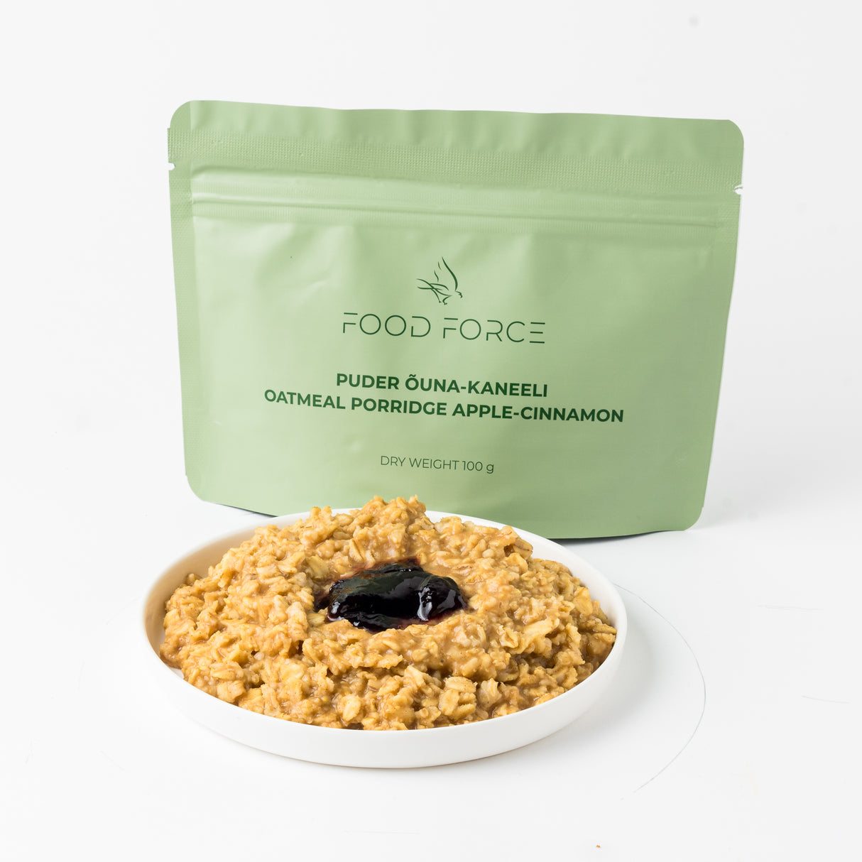 Food Force - Havregrød med æble og kanel 100g