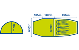 Trespass Caterthun XL 4-personers Telt