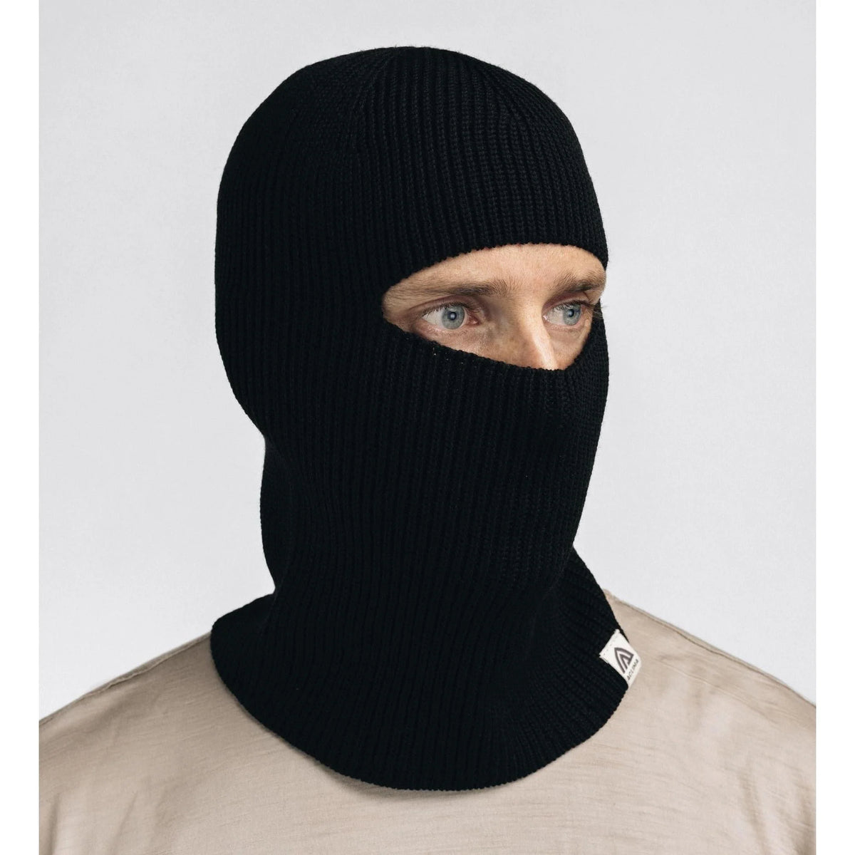 Aclima - Flat Knit Balaclava Hat // Sort-6-XtraGrej