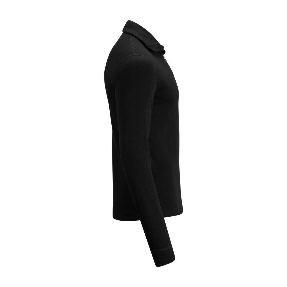 Aclima - HotWool FR Herre Polo // Jet Black-3-XtraGrej