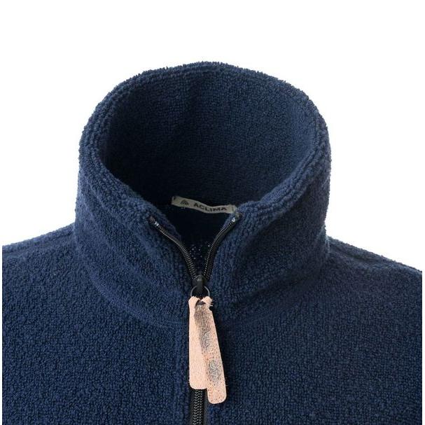 Aclima - ReBorn Terry Herre Jakke // Navy Melange-3-XtraGrej
