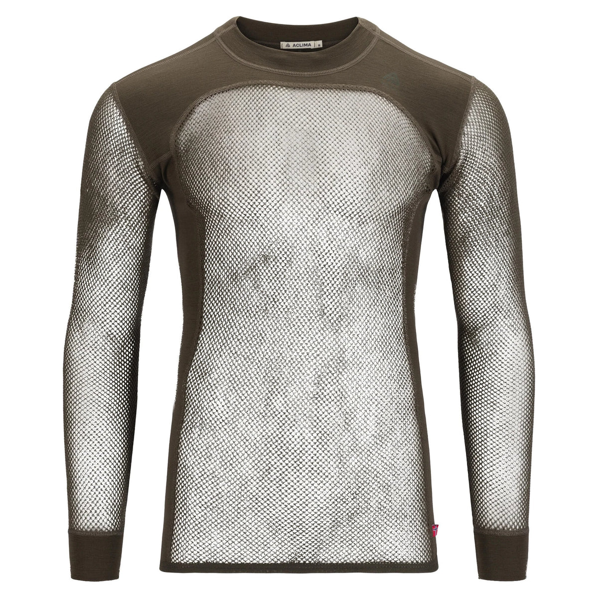 Aclima - WoolNet 120g Herre Crew Neck Uldtrøje // Tarmac-1-XtraGrej