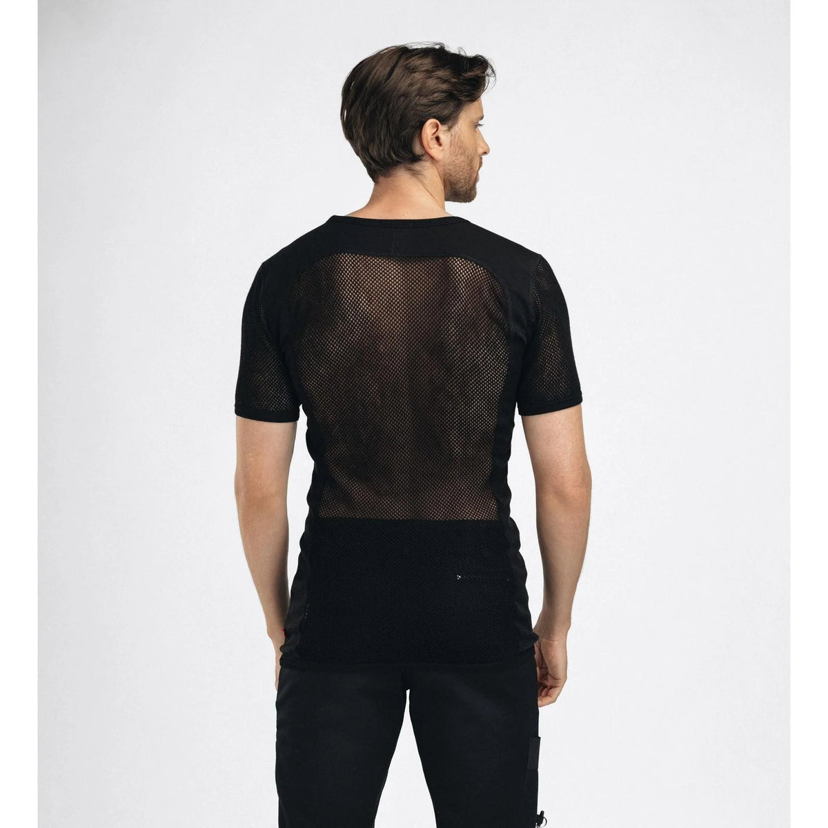 Aclima - WoolNet 120g Herre T-shirt // Sort-6-XtraGrej