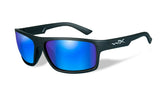 Wiley X PEAK Polarized Blue Mirror Matte Black Frame