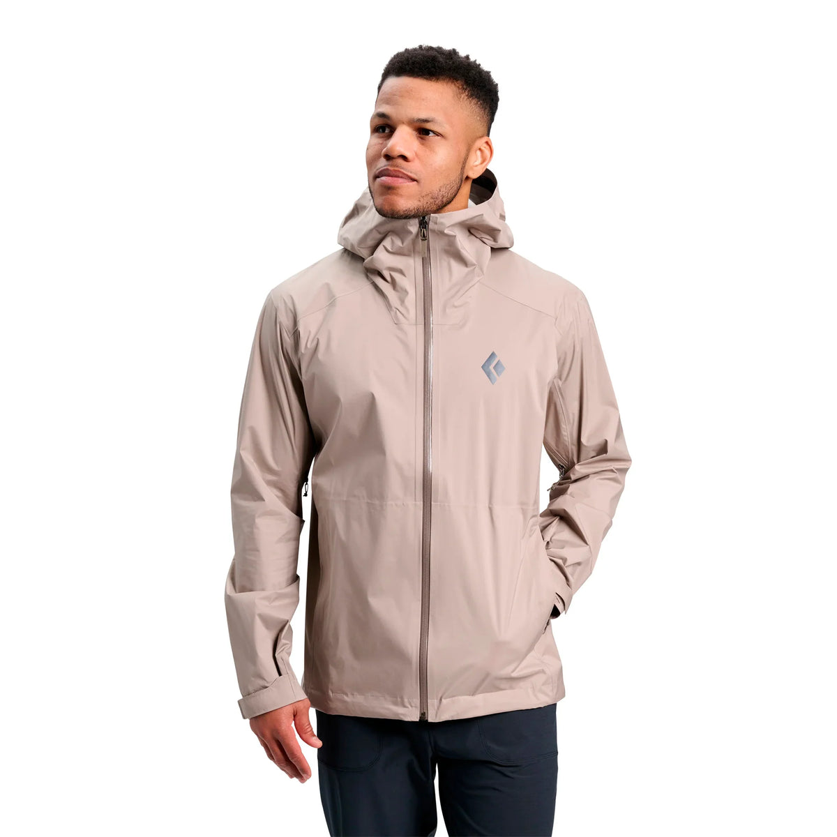 Black Diamond - FINELINE STRETCH Regnjakke // Moonstone-11-XtraGrej