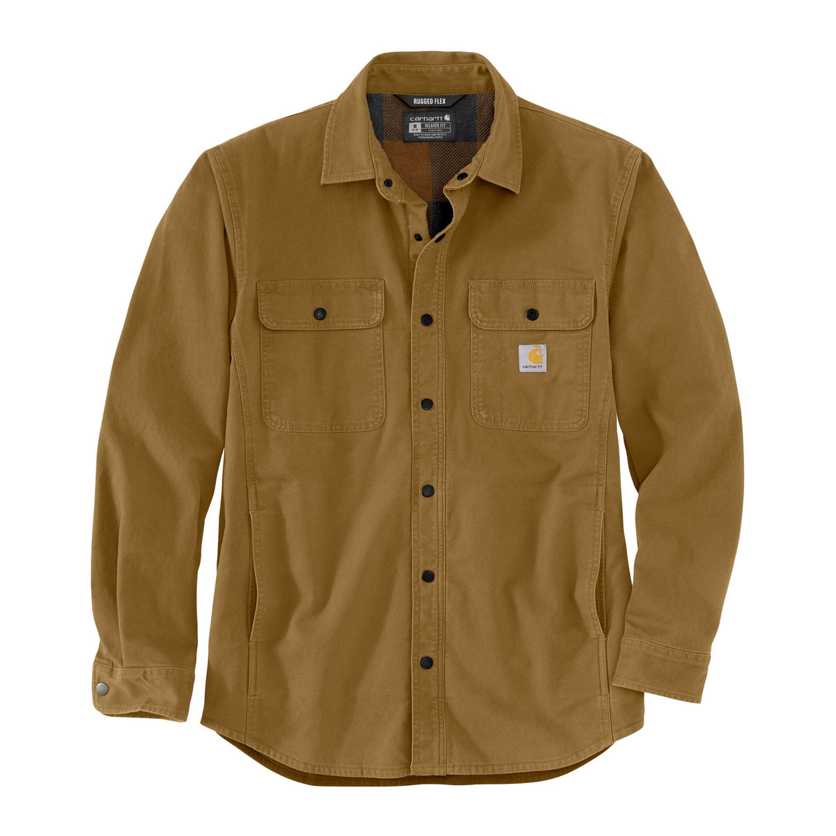 Carhartt - Canvas Fleece Foret Skjortejakke // Oak Brown-1-XtraGrej
