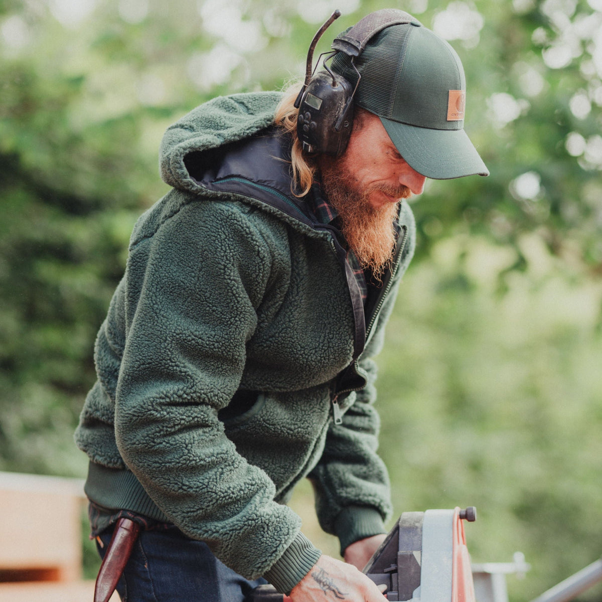 Carhartt - Fairbanks Active Fleece Jakke // Forestry Green-2-XtraGrej