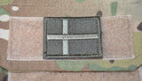 Dannebrog Velcro Patch - Oliven