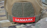 Danmark på Velcro Patch